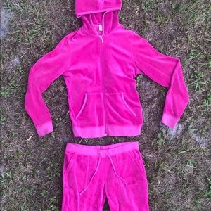 Pink Velour Tracksuit by Juicy💖